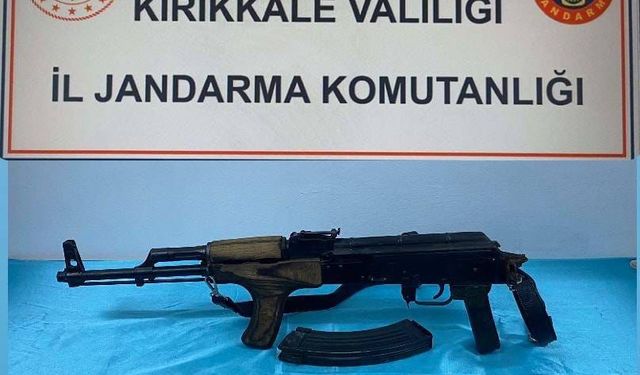 Kırıkkale’de kalaşnikofla yakalanan şahıs gözaltına alındı