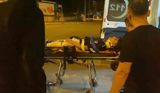 Kural ihlali yapan elektrikli bisiklete otomobil çarptı: 1 yaralı