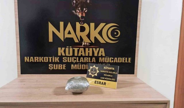 Kütahya’da otobüste uyuşturucu ile yakalanan yolcu tutuklandı