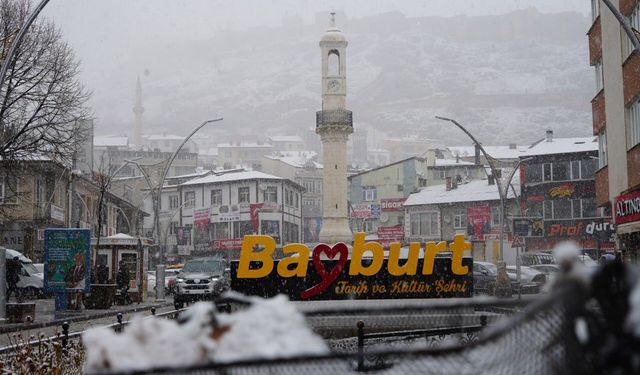 Meteorolojiden Bayburt için kar uyarısı yapıldı