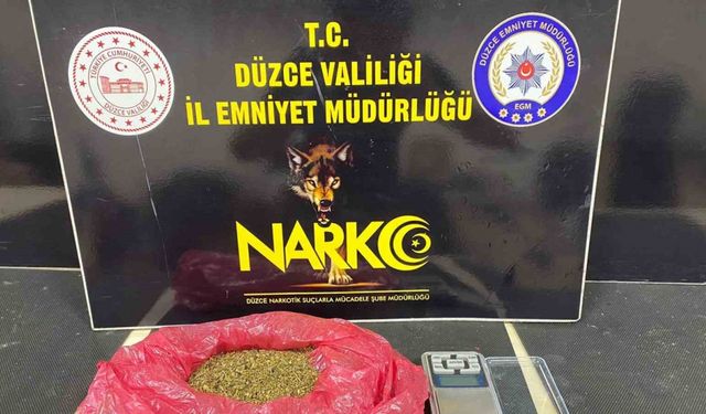 Polis koçbaşı ile kapıyı kırıp girdiği evde narkotik köpeği ile arama yaptı