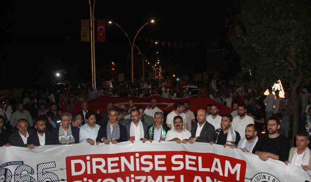 Şırnak’ta Gazze’ye destek gösterisi