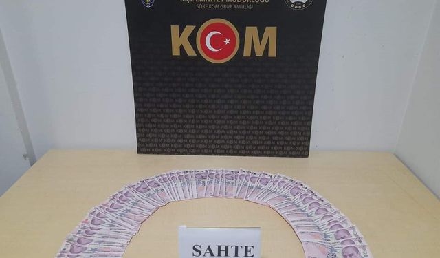 Söke’de sahte para operasyonu