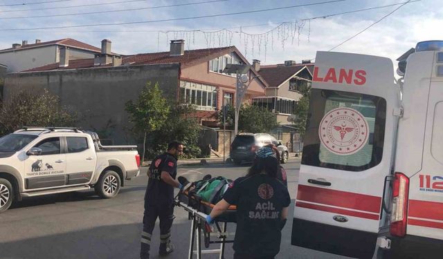 Tekirdağ’da 1 kişinin yaralandığı kaza kamerada