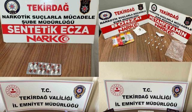 Tekirdağ’da uyuşturucu operasyonu: 3 gözaltı