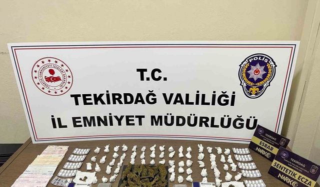 Tekirdağ’da uyuşturucu operasyonu