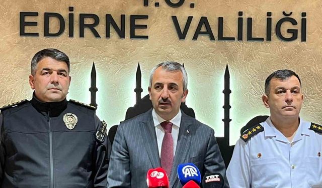 Vali Sezer: "Edirne göçmen rotası olmaktan çıktı"