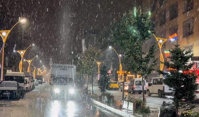 Yüksekova’ya kış erken geldi: Lapa lapa kar yağışı başladı