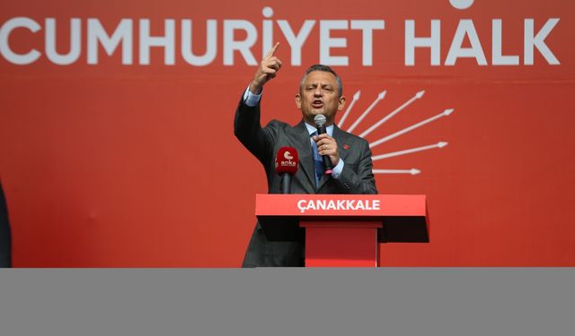 CHP Genel Başkanı Özel, Çanakkale'de "halk buluşması"nda konuştu: