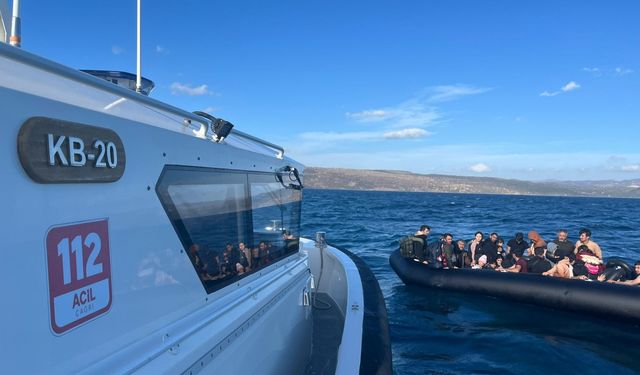 Çanakkale Ayvacık açıklarında 51 düzensiz göçmen yakalandı