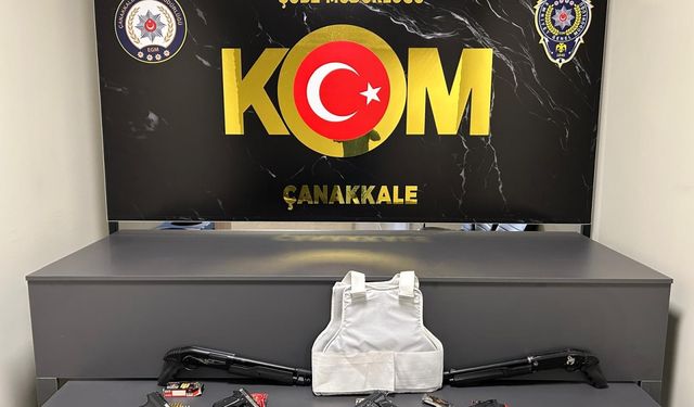 Çanakkale merkezli silah kaçakçılığı operasyonunda yakalanan 3 zanlı tutuklandı