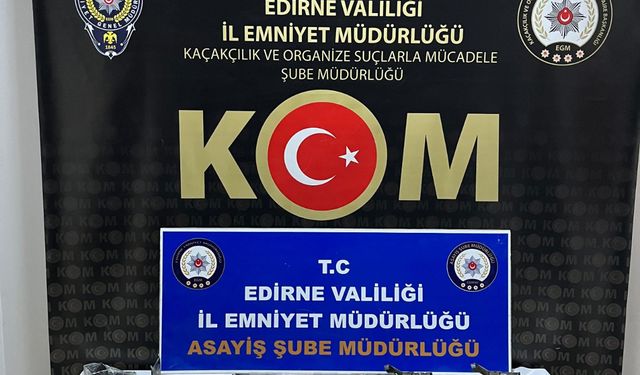 Edirne'de "change" oto şebekesine operasyon