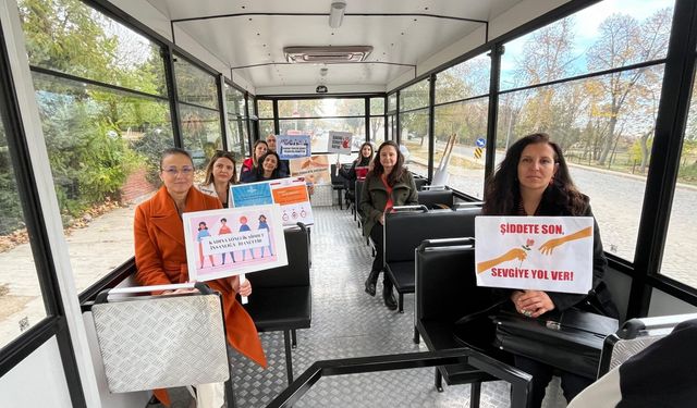 Edirne'de kadın muhtarlar, kadına yönelik şiddete dikkat çekti