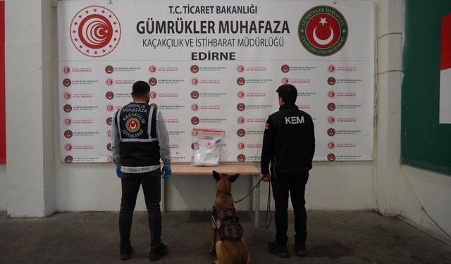 Edirne'de sınır kapılarındaki uyuşturucu operasyonunda 3 şüpheli yakalandı