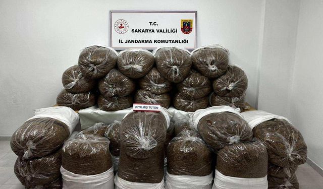 Sakarya'da 865 kilogram kıyılmış tütün ele geçirildi