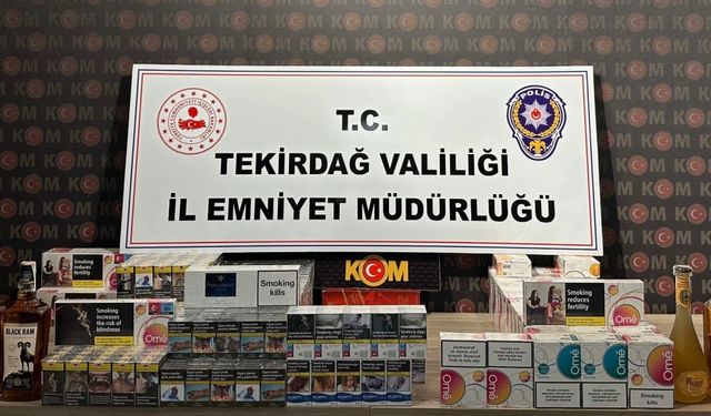 Tekirdağ merkezli sigara kaçakçılığı operasyonunda 7 şüpheli yakalandı