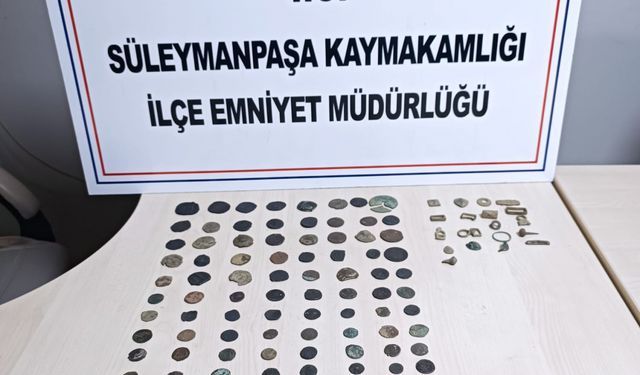 Tekirdağ'da 145 sikke ele geçirildi