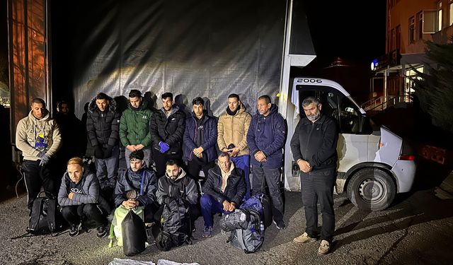 Tekirdağ'da 28 düzensiz göçmen yakalandı