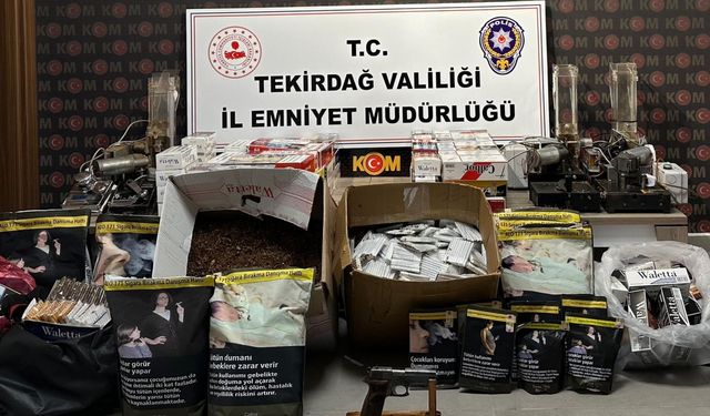 Tekirdağ'da kaçakçılık operasyonunda 10 şüpheli yakalandı