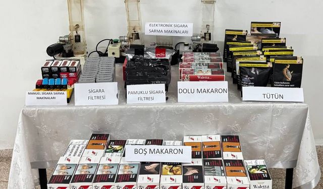 Yalova'da 17 bin 200 makaron ele geçirildi