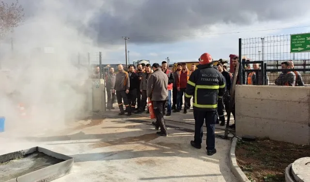 Kocaeli Büyükşehir İtfaiyesi'nde eğitimler tam gaz