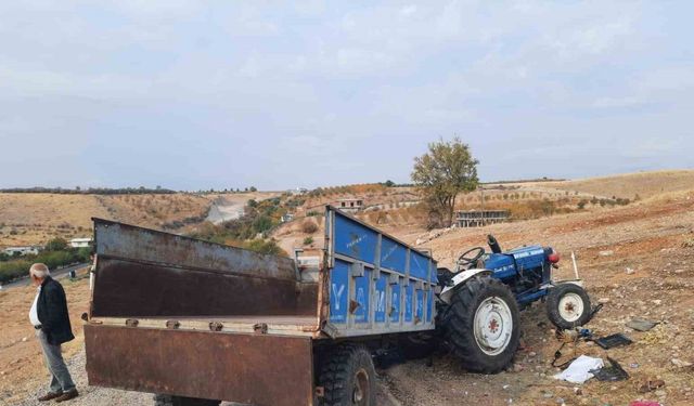 Adıyaman’da traktör devrildi: 1’i ağır 6 yaralı