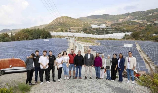 Alanya’ya gelen Alman öğrenciler sürdürülebilir enerji üzerine çalışmalarını tamamladı