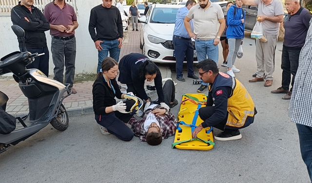 Alkollü sürücü motosiklete çarptı: 1 yaralı