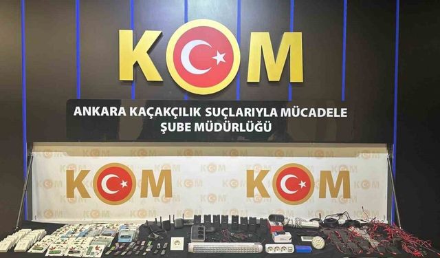 Ankara’da kaçakçılık operasyonu: 1 gözaltı