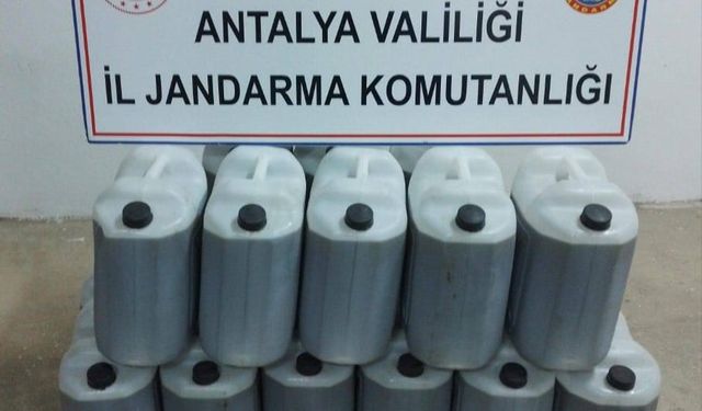 Antalya’da 6 bin litre sahte zeytinyağı ele geçirildi