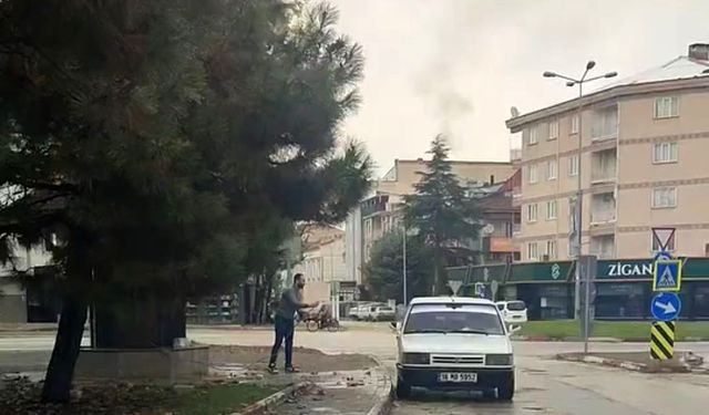 Aracını sokak çeşmesinde yıkayan sürücüye ceza yağdı