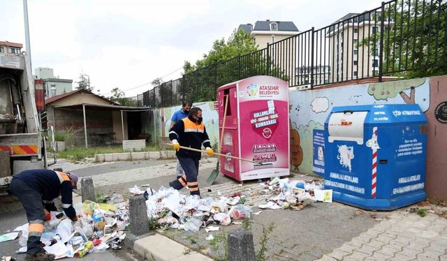 Ataşehir’de temizlik hareketi: Günlük 500 tona yakın çöp toplanıyor