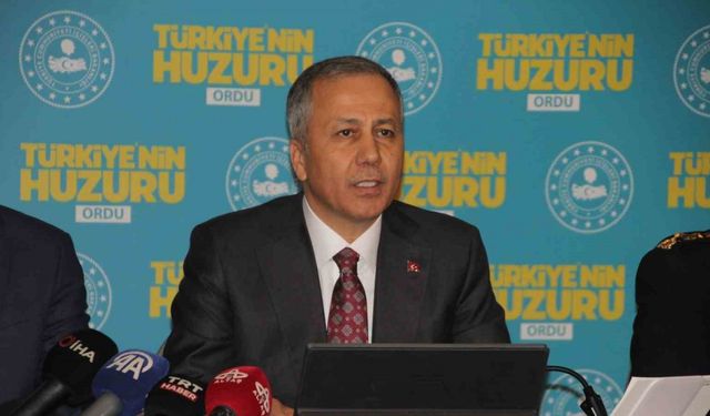 Bakan Yerlikaya: “204 narkotik suçlarına ilişkin organize suç örgütünü çökerttik”