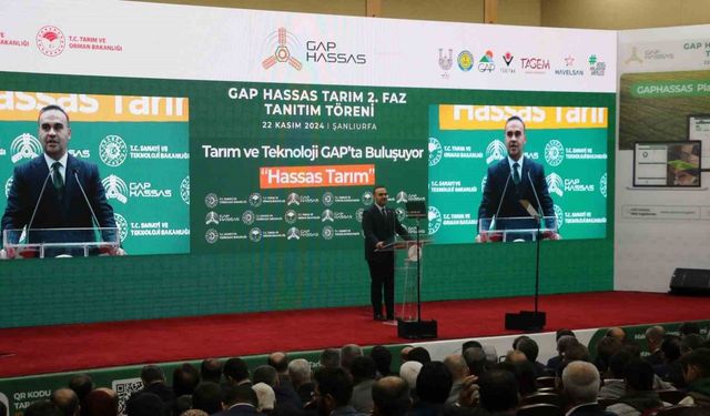 Bakan Yumaklı ve Bakan Kacır Şanlıurfa’da GAP Hassas Tarım 2. Faz Tanıtım Töreni’ne katıldı