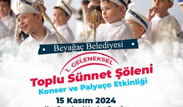 Beyağaç Belediyesinden toplu sünnet şöleni