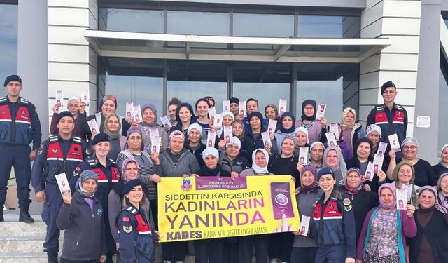 Çine’de 62 kadına KADES eğitimi verildi