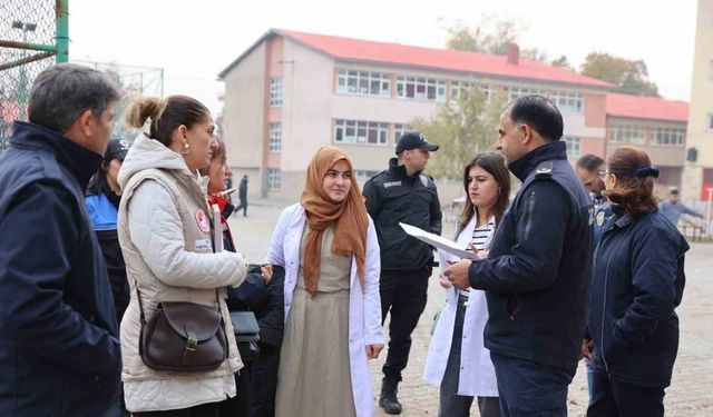 Iğdır’da okul çevresindeki işletmeler denetlendi