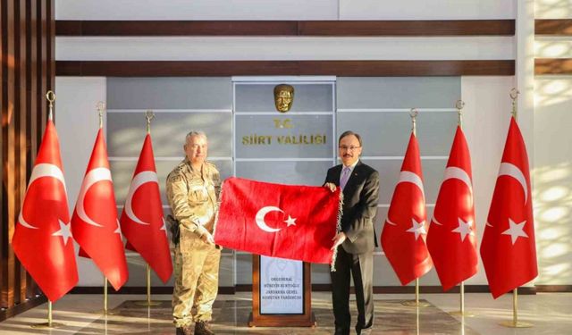 Jandarma Genel Komutan Yardımcısı Hüseyin Kurtoğlu Siirt Valisi ile görüştü