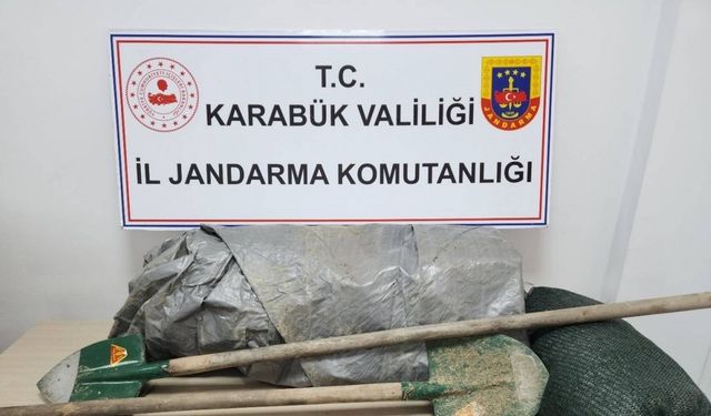 Kaçak kazı yaparken suçüstü yakalandı