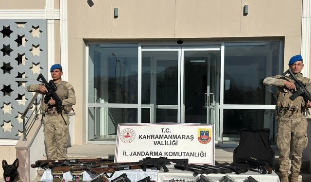 Kahramanmaraş’ta silah ve mühimmat kaçakçılığına 10 tutuklama