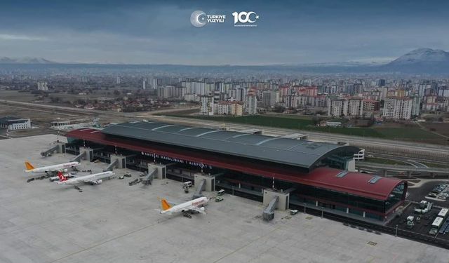 Kayseri Havalimanı’nda 10 ayda 2 milyon 208 bin kişiye hizmet verildi