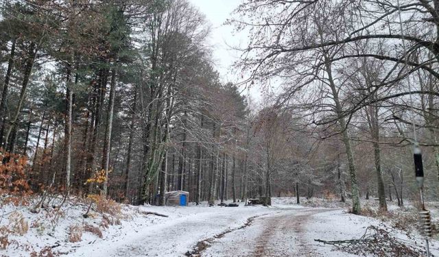 Kazdağları’na mevsimin ilk karı yağdı