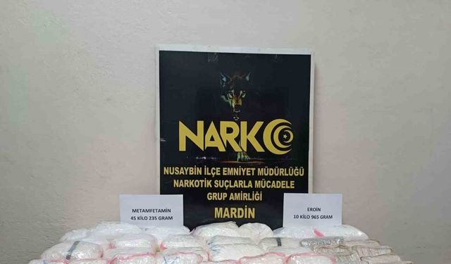 Mardin’de 56 kilogram uyuşturucu ele geçirildi