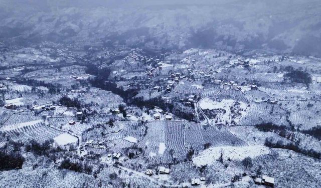 Ordu’dan kar manzaraları