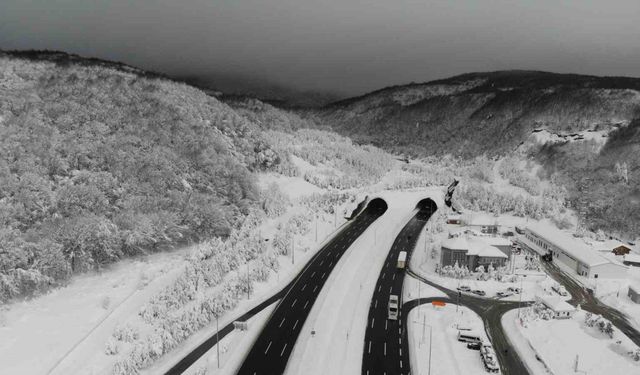 Otoyolun Bolu geçişinde kar temizlemesi yapılacak