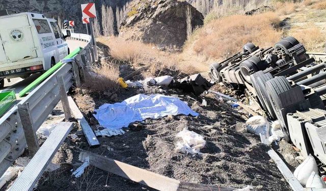 Tır sürücüsü aracından atladı ancak yine de hayatını kaybetti