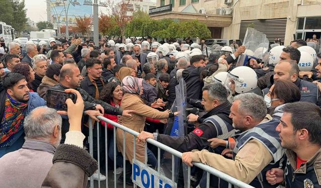 "Vali çık lan buraya" diyen gösterici gözaltına alındı