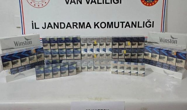 Van’da 860 paket kaçak sigara ele geçirildi