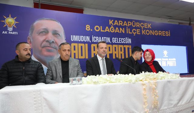 AK Parti Karapürçek İlçe Başkanlığına yeniden Çakırbaş seçildi