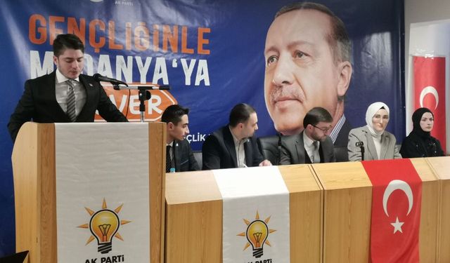 AK Parti Mudanya İlçe Gençlik Kolları Başkanlığına Kaan Gürbüz seçildi